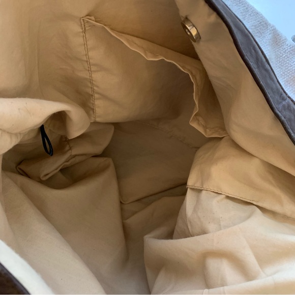 Noonday Collection Southwestern Embroidered Cotton Leather Trim Weekende… - Picture 8 of 9